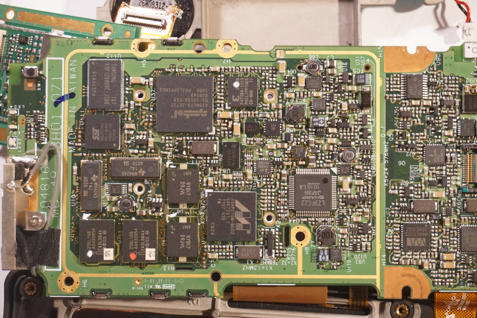 MC7090 CPU and memory detail shot